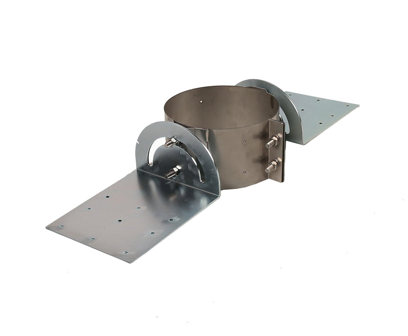 support bracket for flue on white background 