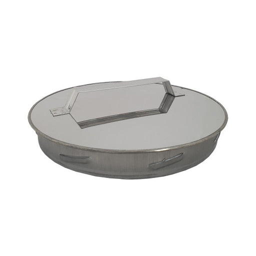 5 Inch Twin Wall Flue Tee Cap Only on white background