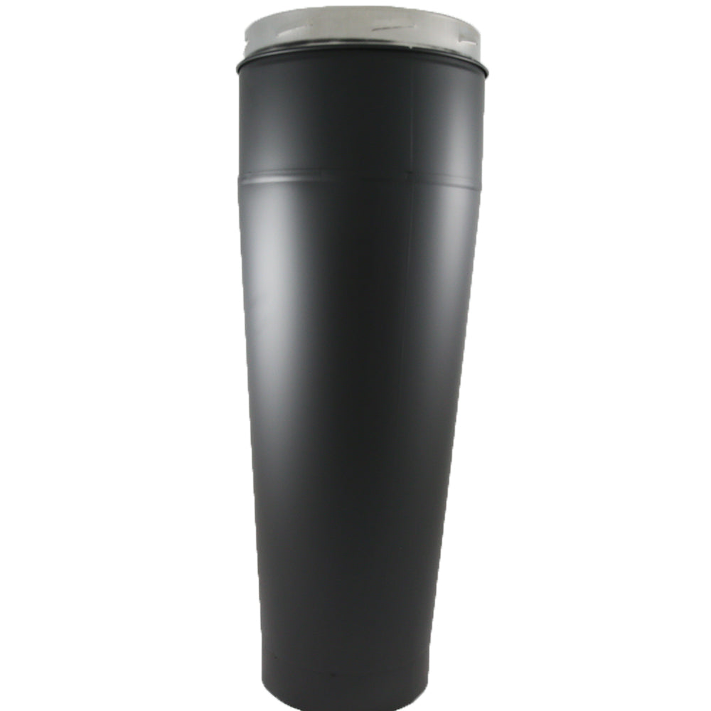 6 inch Black Tapered Appliance Connector — GR8 Fires
