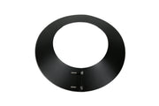 6 Inch (150mm)  Black Twin Wall Storm Collar white background