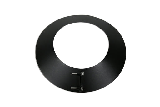 6 Inch (150mm)  Black Twin Wall Storm Collar white background