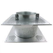 6 Inch (150mm) Twin Wall Flue Fire Stop Kit Unventilated on white background