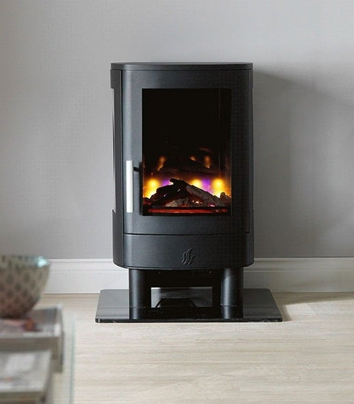 Neo Electric Stove with flames in living room