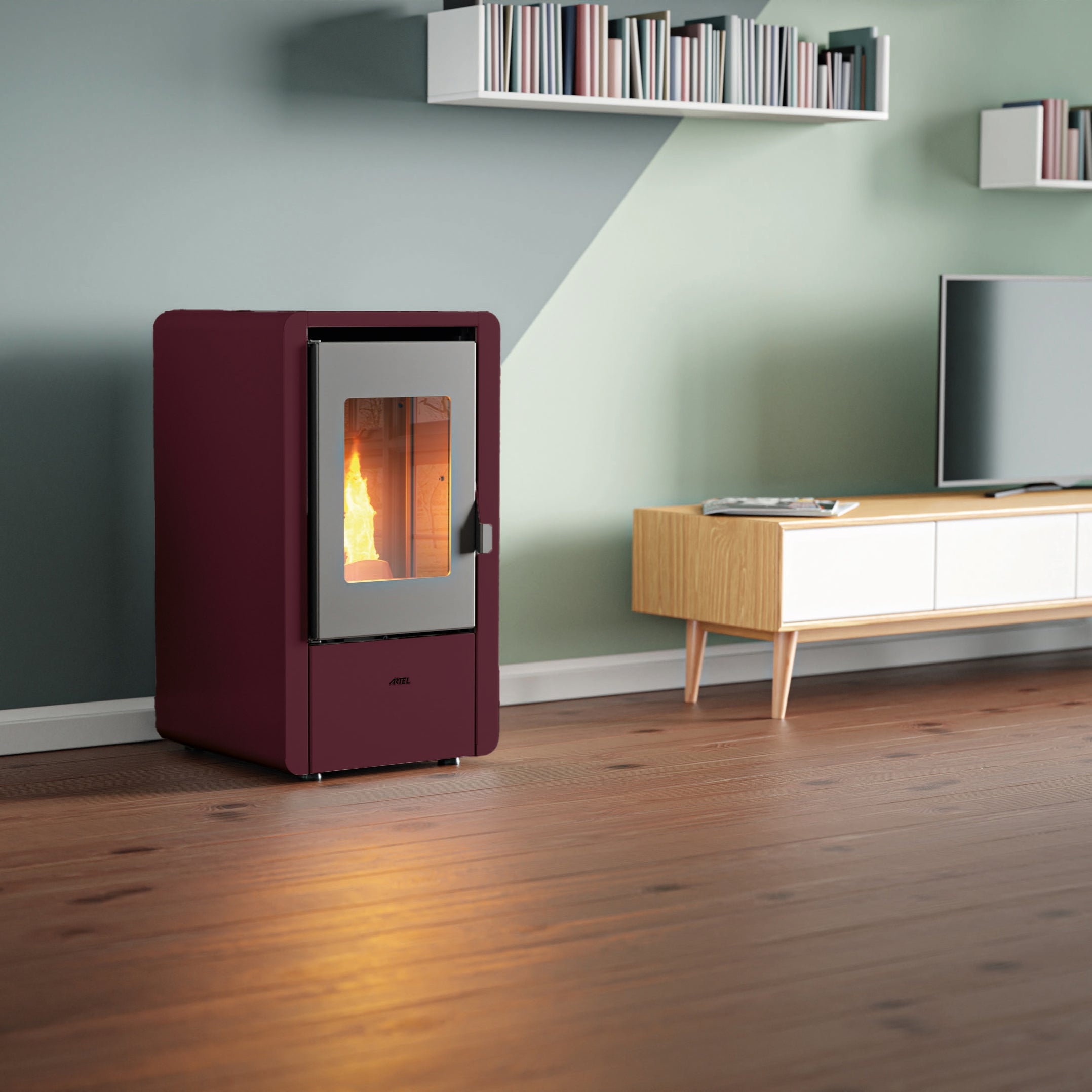 Artel Petit 6 Pellet Stove Bordeaux — GR8 Fires
