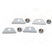 brackets and bolts on a white background