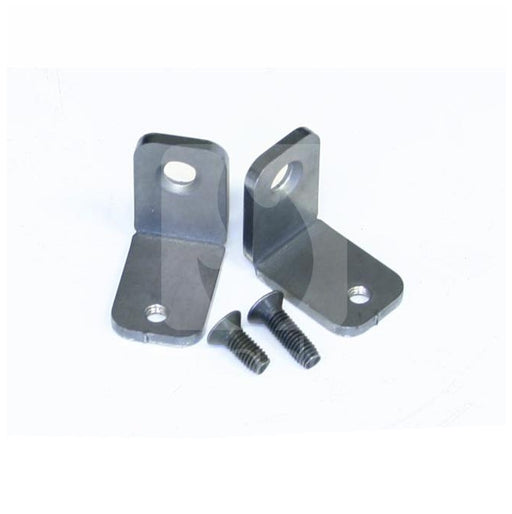 bracket and screws on white background 