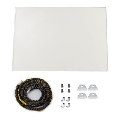 glass kit for multifuel stove on white background 