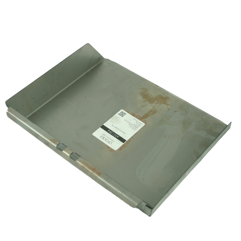 ash pan for multifuel stove on white background 