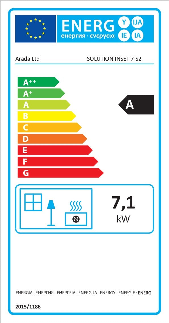 Arada Hamlet Solution 7kW Flamingo Pink Stove, Multi Fuel, Wood Burning, Inset 7 (S4), Ecodesign Approved, Defra Approved