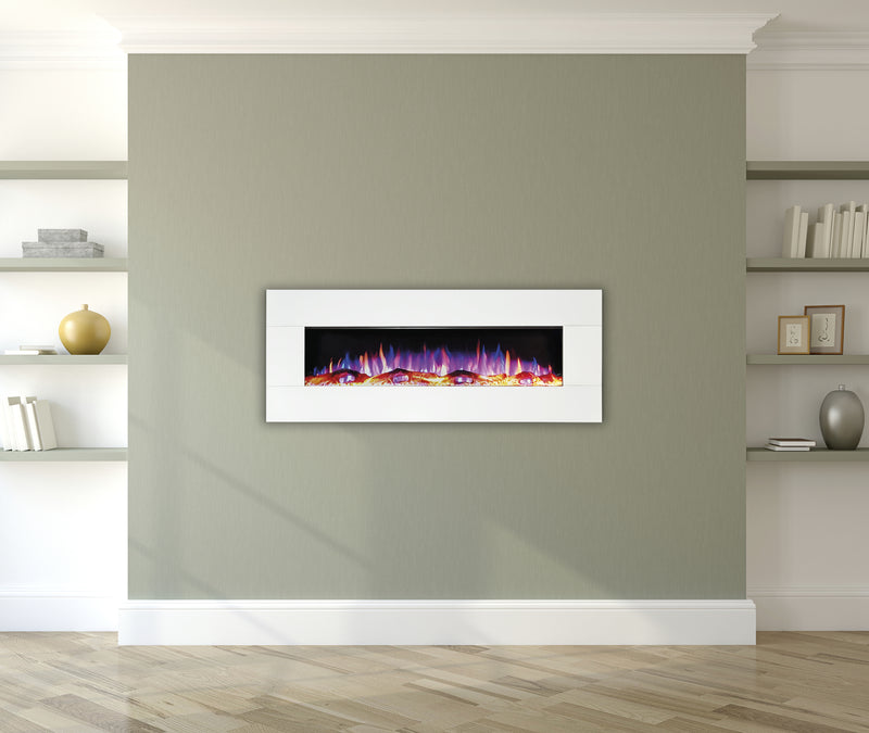 Ezee Glow Grand Zara White Glass Frame
