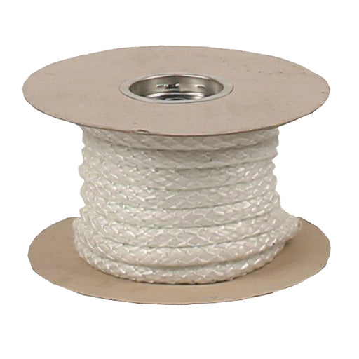 coil of rope on white background 