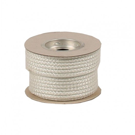 coil of rope on white background 