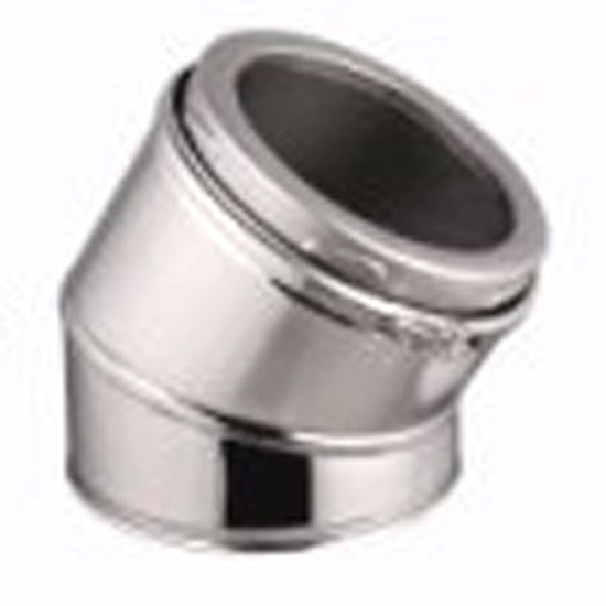 5 Inch (125mm)  Twin Wall 30 Degree Bend Inc Locking Band