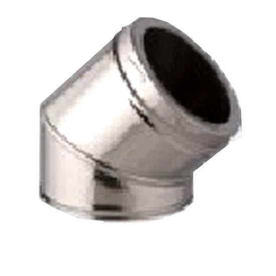 5 Inch (125mm)  Twin Wall 45 Degree Bend Inc Locking Band