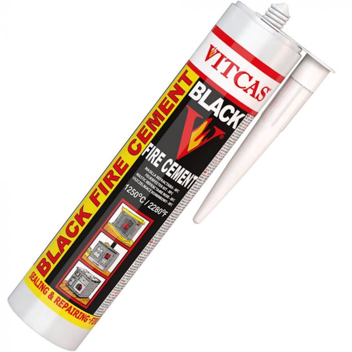 Vitcas Fire Cement Cartridge 310ml Black