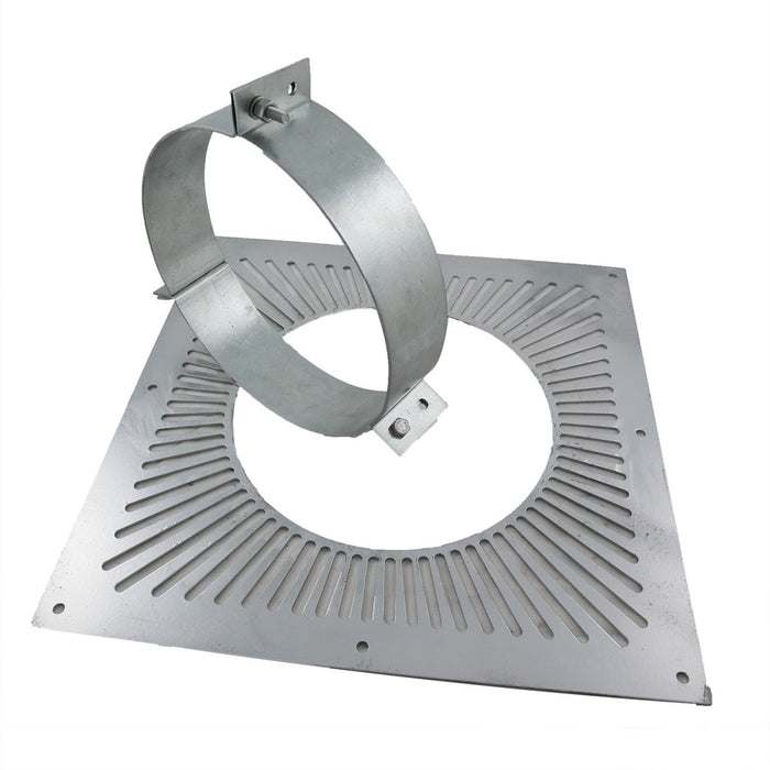 6 Inch Twin Wall Flue Vented Support Plate