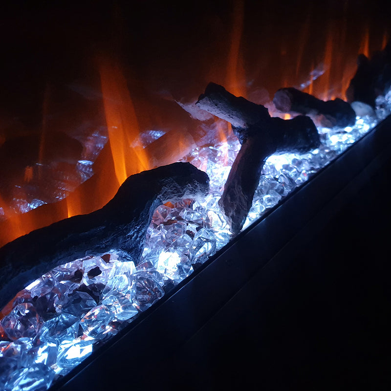 Ezee Glow 50'' Aura Media Wall Electric Suite