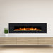 Ezee Glow Grand Zara Black Wall Mounted or Recessed / Built In Electric Fire