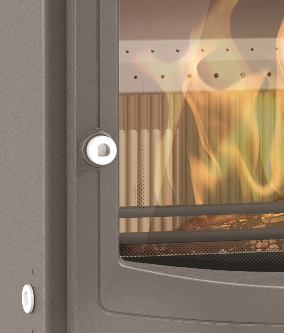 Arada Farringdon Large Eco Grey Stove Handle close up