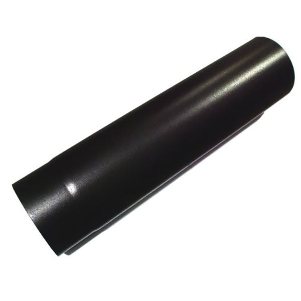 0.5 metre Straight 4 Inch Plain Black Flue Section