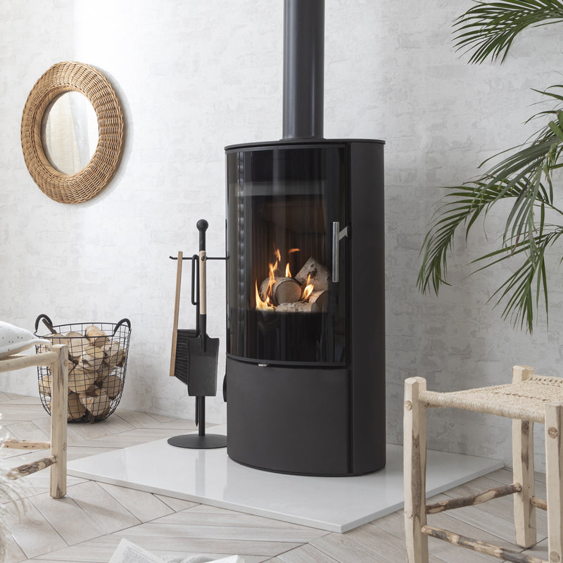 Arada Lagom 4 kW Black Steel Wood Burning Stove