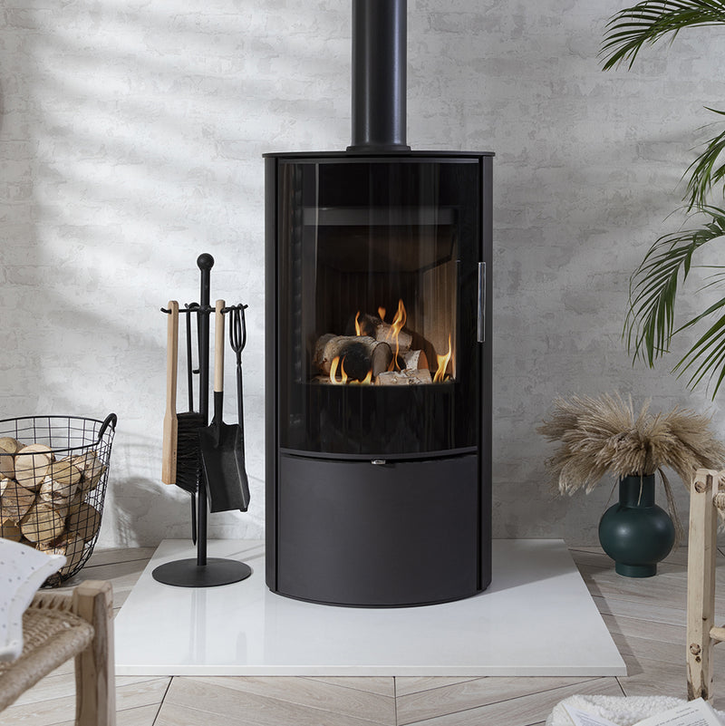 Arada Lagom 4 kW Black Steel Wood Burning Stove