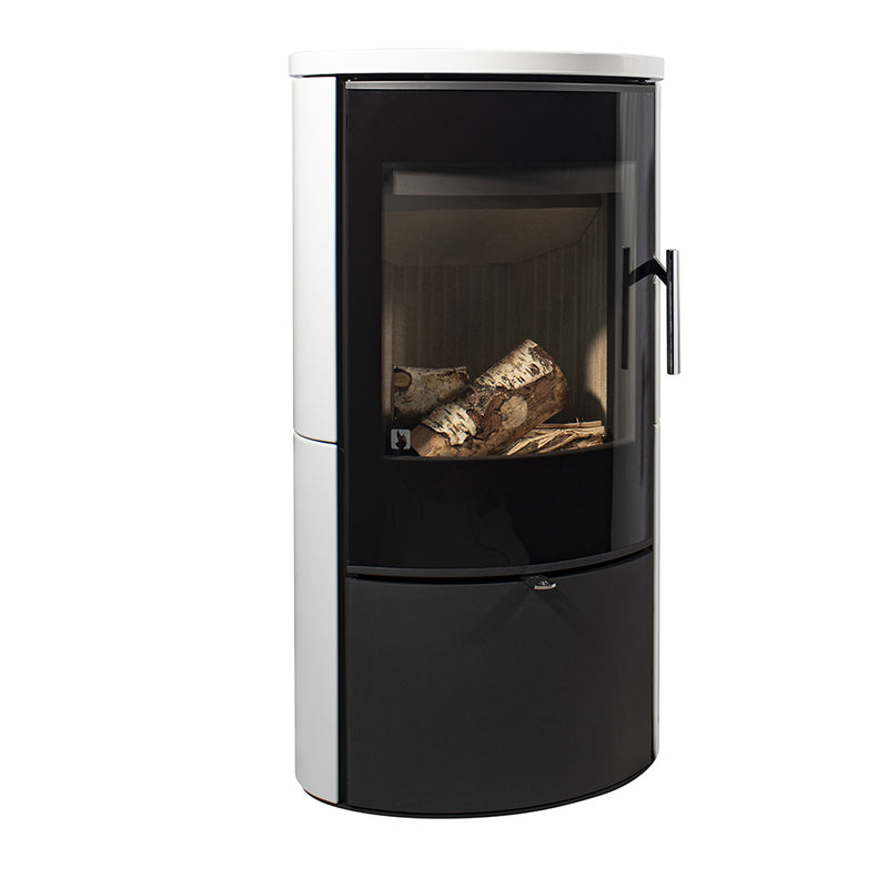 Arada Lagom 4 kW White Ceramic Wood Burning Stove