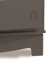 Arada Farringdon Large Eco Black Stove With Flames stand close up 