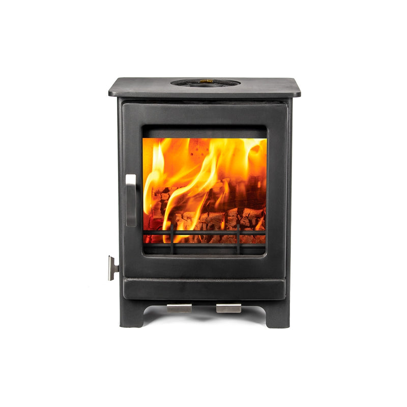 Mazona Ripley 4kW Multifuel Woodburning Stove, Freestanding, Eco Design Approved, Defra Approved