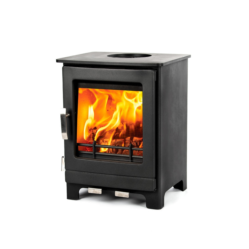 Mazona Ripley 5kW Multifuel Woodburning Stove, Freestanding, Eco Design Approved, Defra Approved