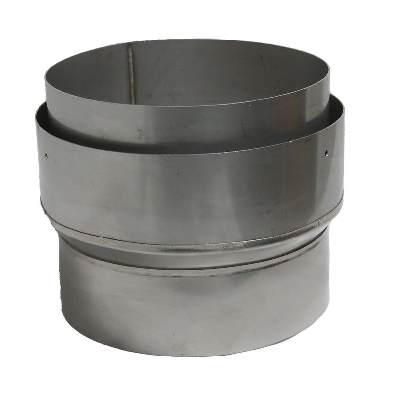 6 Inch Flue Adaptor Vitreous Enamel to Flexi Flue Collar
