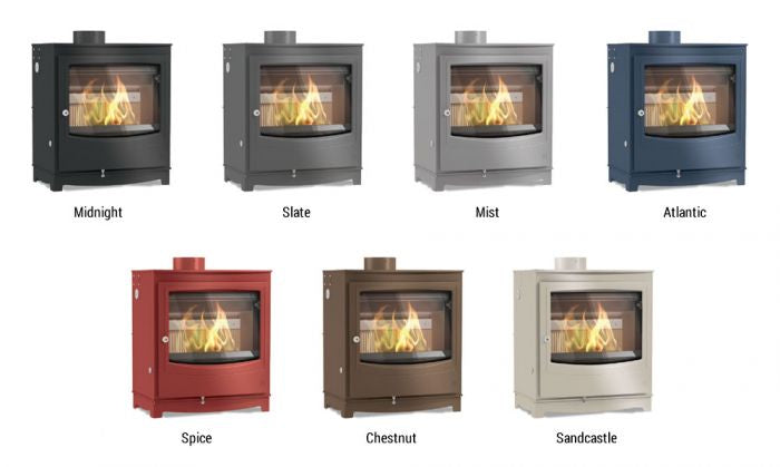 Arada Hamlet Solution 7 (S4) Multi Fuel Wood Burning Stove different colours in stoves