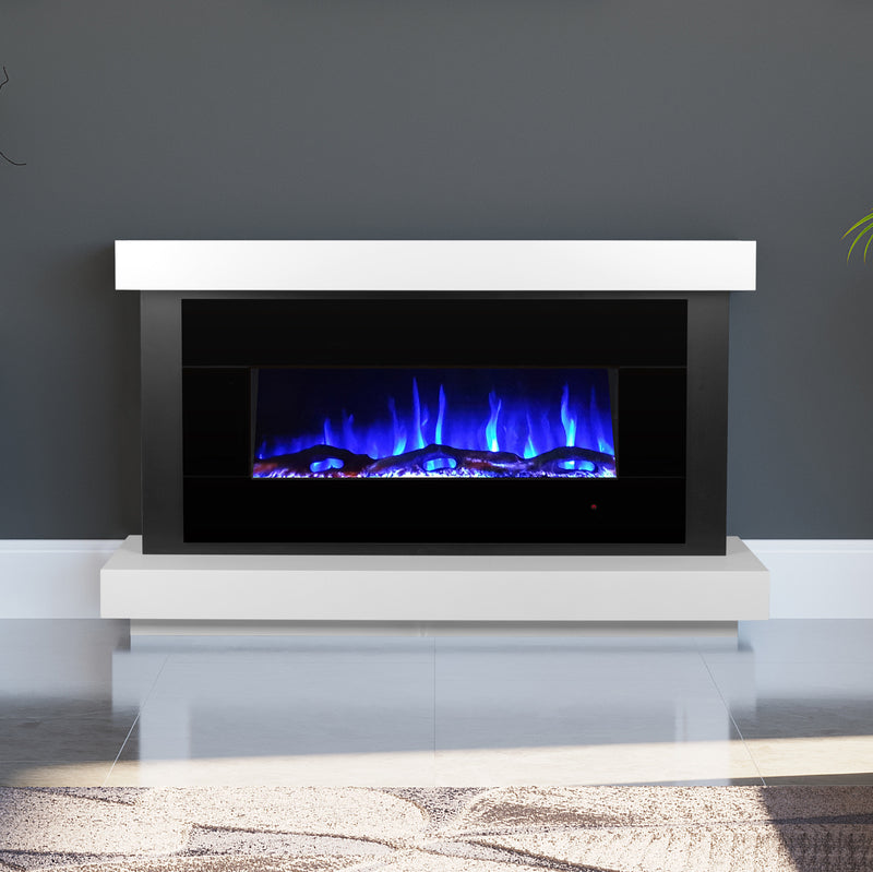 Ezee Glow Mini Zara Black Electric Fire Suite