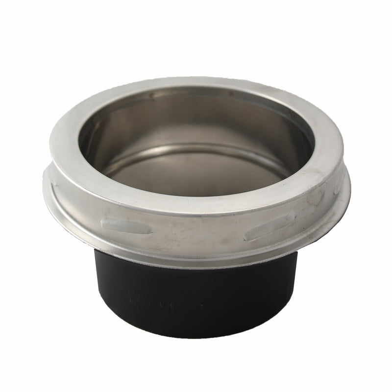 6 Inch (150mm) Black Twin Wall Appliance Connector Inc Locking Band