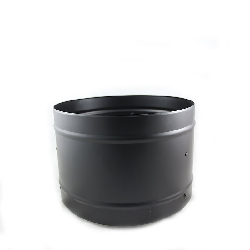 6 Inch (150mm) Black Twin Wall Cowl A