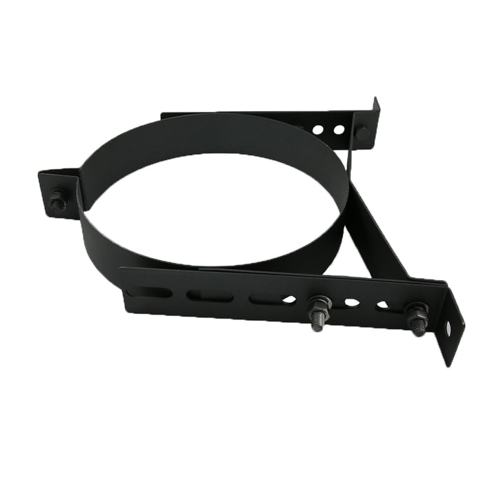 5 Inch (125mm) Black Twin Wall Adjustable Wall Bracket 50-80mm Inc Locking Band