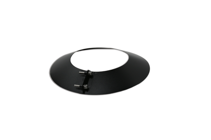 5 Inch (125mm) Black Twin Wall Storm Collar