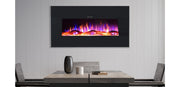 Ezee Glow Mini Zara Black Wall Mounted or Recessed / Built In Electric Fire